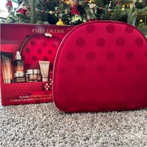 ✨NEW✨ Estee Lauder Red Polka Dot Cosmetic Case